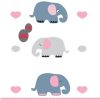 پرده کودکانه سه فیل