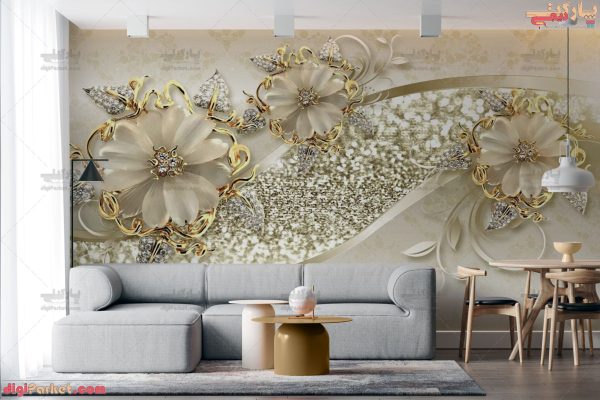 پوستر دیواری جواهر گل