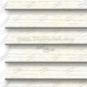پرده کرکره چوبی سفید رنگ ۵ سانتیمتری کد dp9003