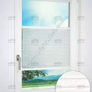 پرده پلیسه پشت دری سفید شید اسکرین Spinal پایه ساده