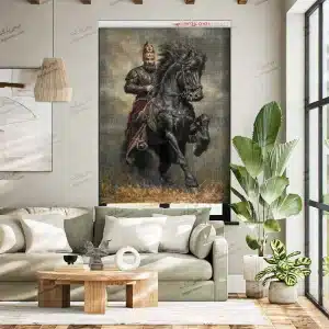 پرده تصویری طرح نادر شاه افشار