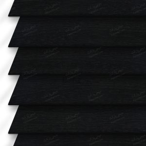 پرده کرکره چوبی سیاه رنگ 5 سانتیمتری کد dp06